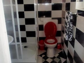 Bathtub, soap, toilet paper