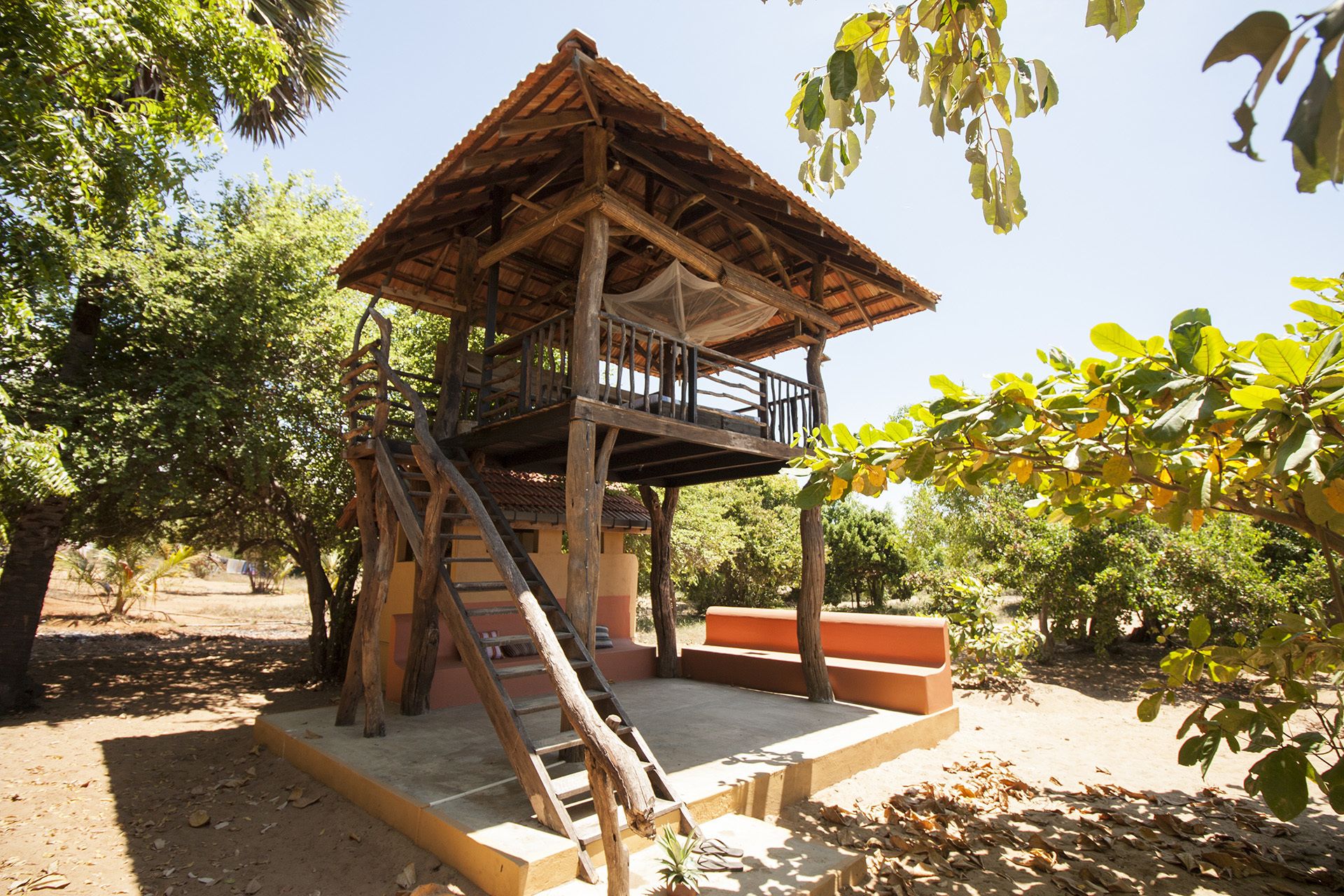Tree House Panoramique, vue océan, en front de plage | Coffres-forts dans les chambres, draps fournis