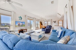 Smart TV, DVD player, books