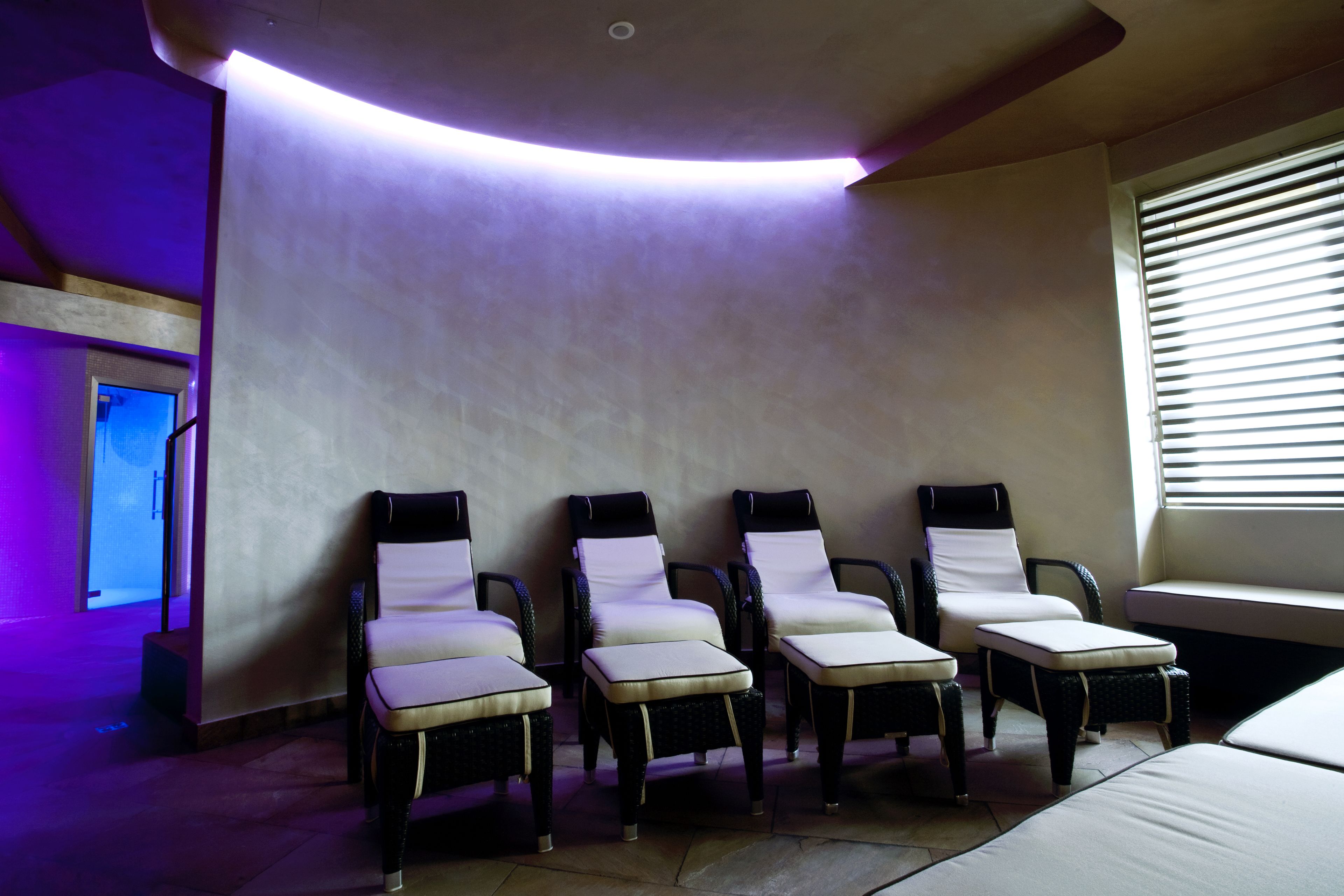 hot tub, steam room, body treatments, manicures and pedicures
