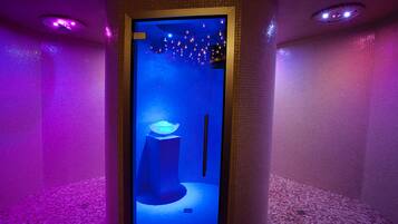 Hot tub, steam room, body treatments, manicures and pedicures