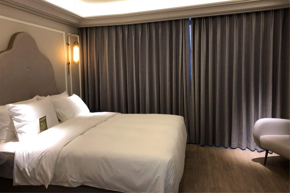 In-room safe, desk, blackout curtains, soundproofing