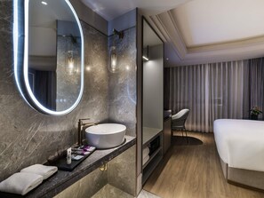 In-room safe, desk, blackout curtains, soundproofing