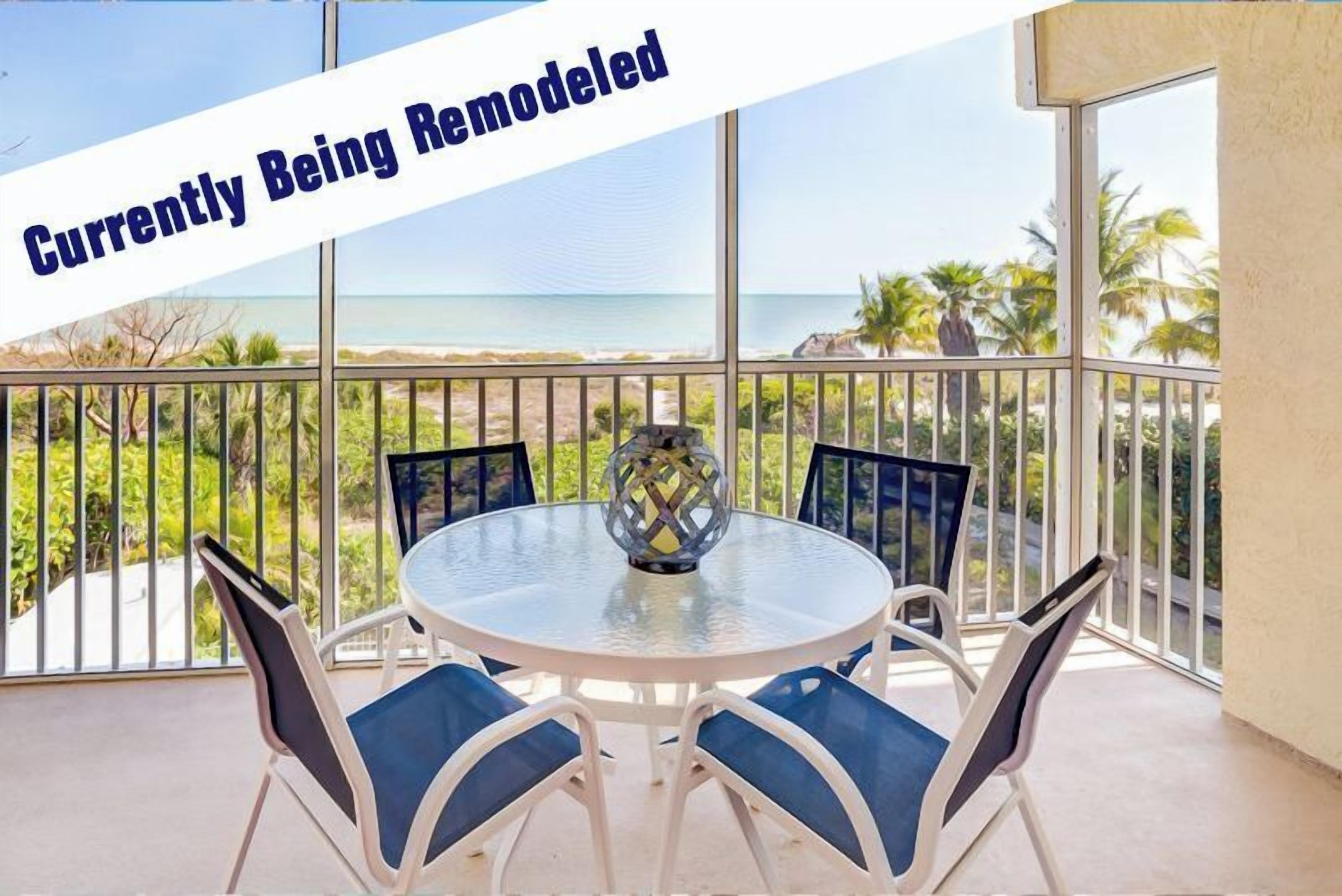 Enjoy the Gulf Views from this totally remodeled three bedroom condo !