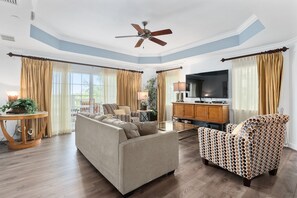 Smart TV, DVD player, stereo