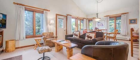 TV, fireplace, DVD player