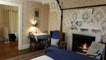 Habitación Deluxe, 1 cama Queen size, chimenea (Room 10) | 1 habitación, wifi gratis y ropa de cama