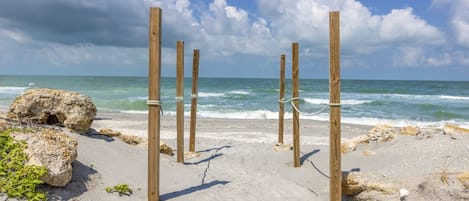 On the beach