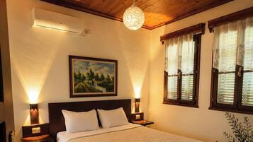 Family Double Room Single Use, Mountain View | 5 bedrooms, premium bedding, minibar, individually decorated