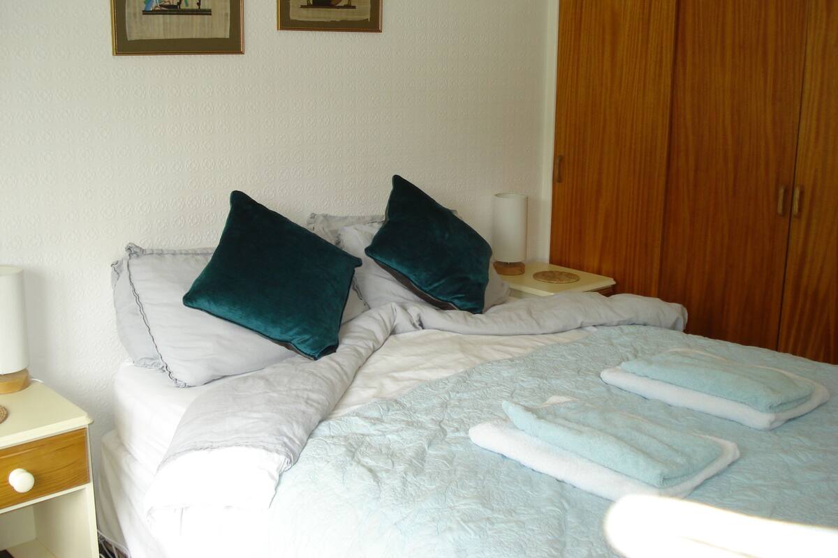 Habitación panorámica doble, 1 cama de matrimonio grande, vistas a la montaña | Ropa de cama de alta calidad y decoración individual