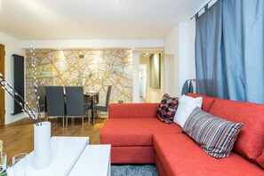 Basic Apartment, 1 Bedroom | Living area | Flat-screen TV - My Serviced Space - Battersea 1A (London)