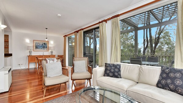 Fernseher, Kamin, DVD-Player