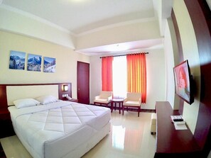 1 kamar tidur, meja kerja, dan Wi-Fi gratis