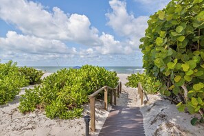Am Strand, Sonnenschirme