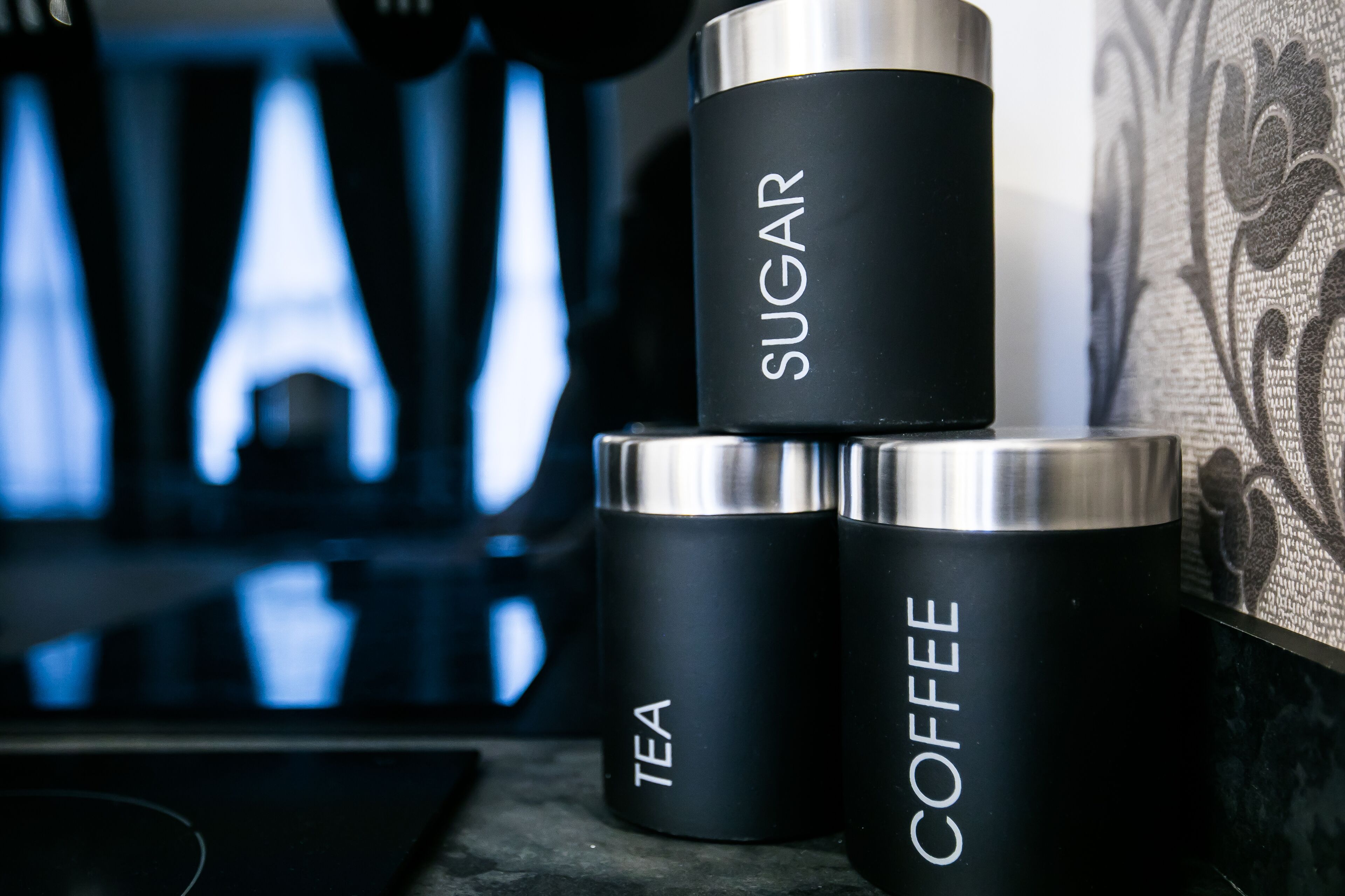 Refrigerador, microondas, horno, placa de cocina