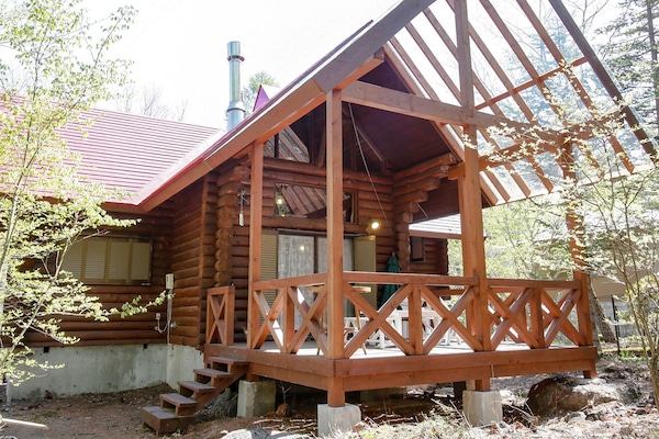 Cottage, non-fumeur (Cute logs -Campanula- 1-6 people) | Terrasse/Patio