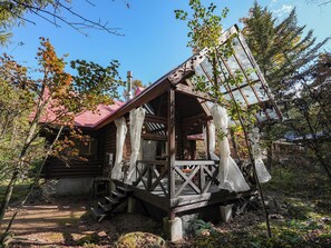 Casa de campo, para não fumantes (Cute logs -Campanula- 1-6 people) | Terraço/pátio