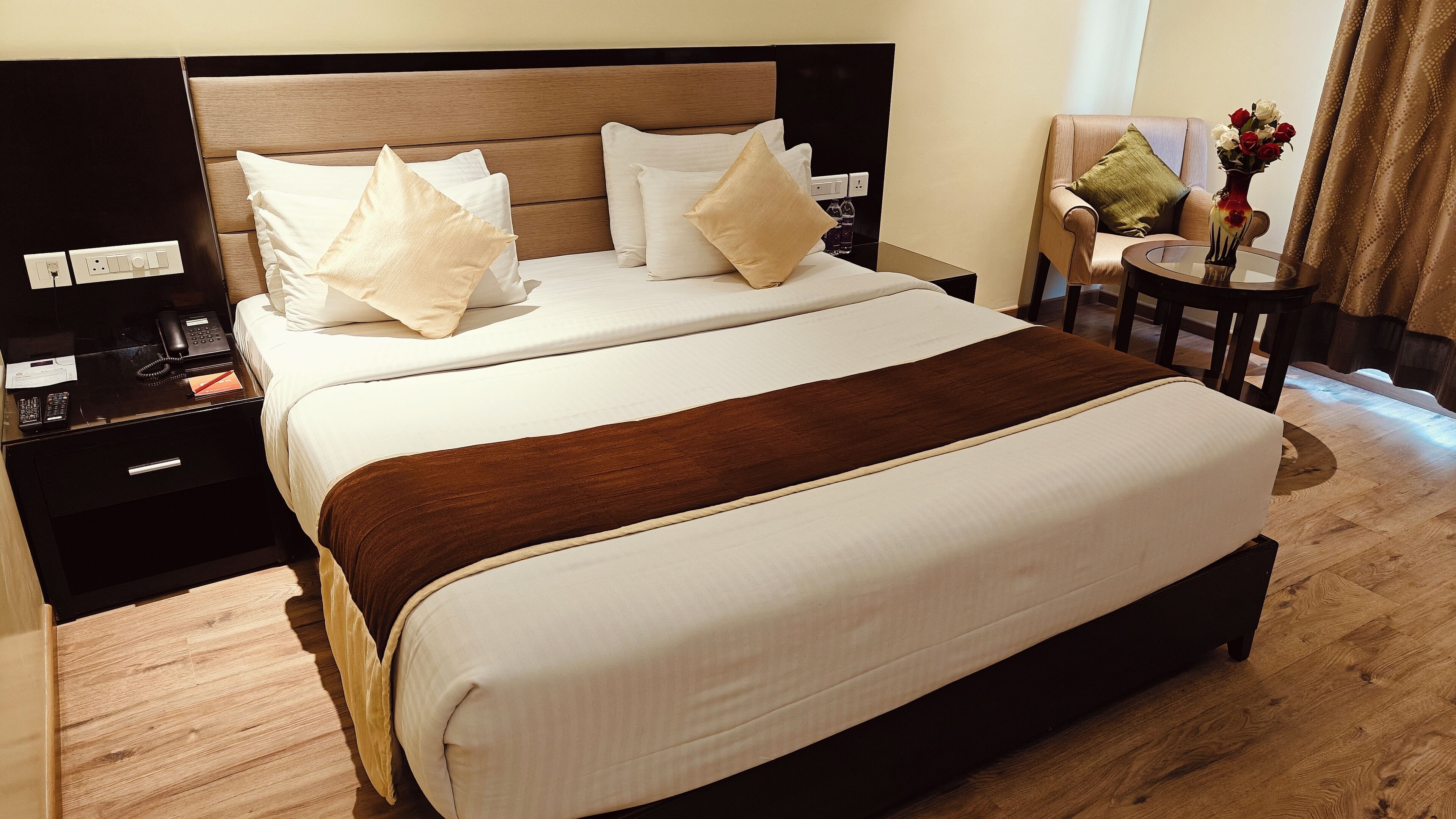 Premium-Doppelzimmer, 1 Schlafzimmer | Bettwäsche aus ägyptischer Baumwolle, hochwertige Bettwaren