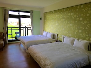 Desk, blackout curtains, rollaway beds, free WiFi