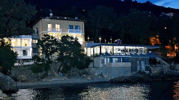 Front of property – evening/night