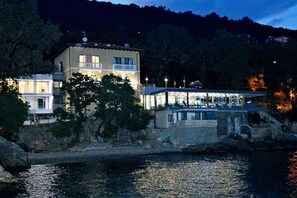 Front of property - evening/night - Boutique Hotel Mali Raj (Opatija)