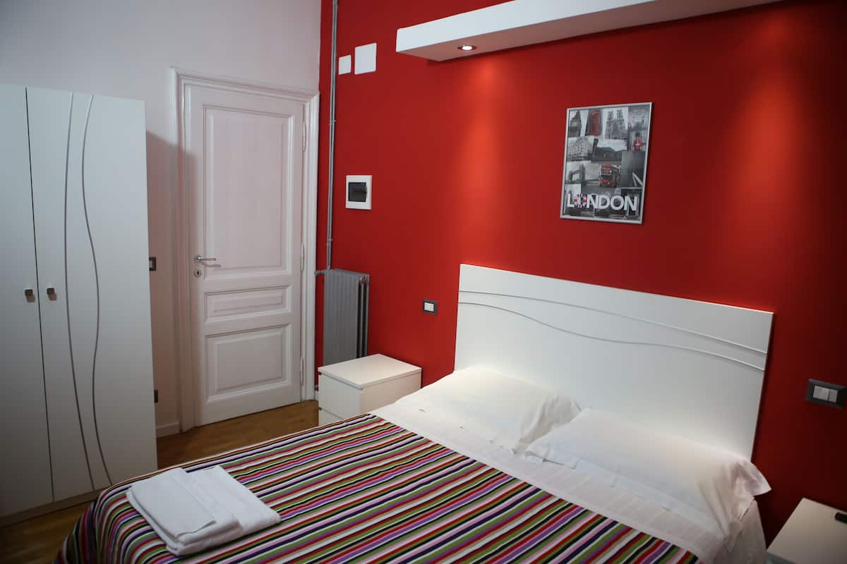 Premium bedding, desk, free WiFi, bed sheets