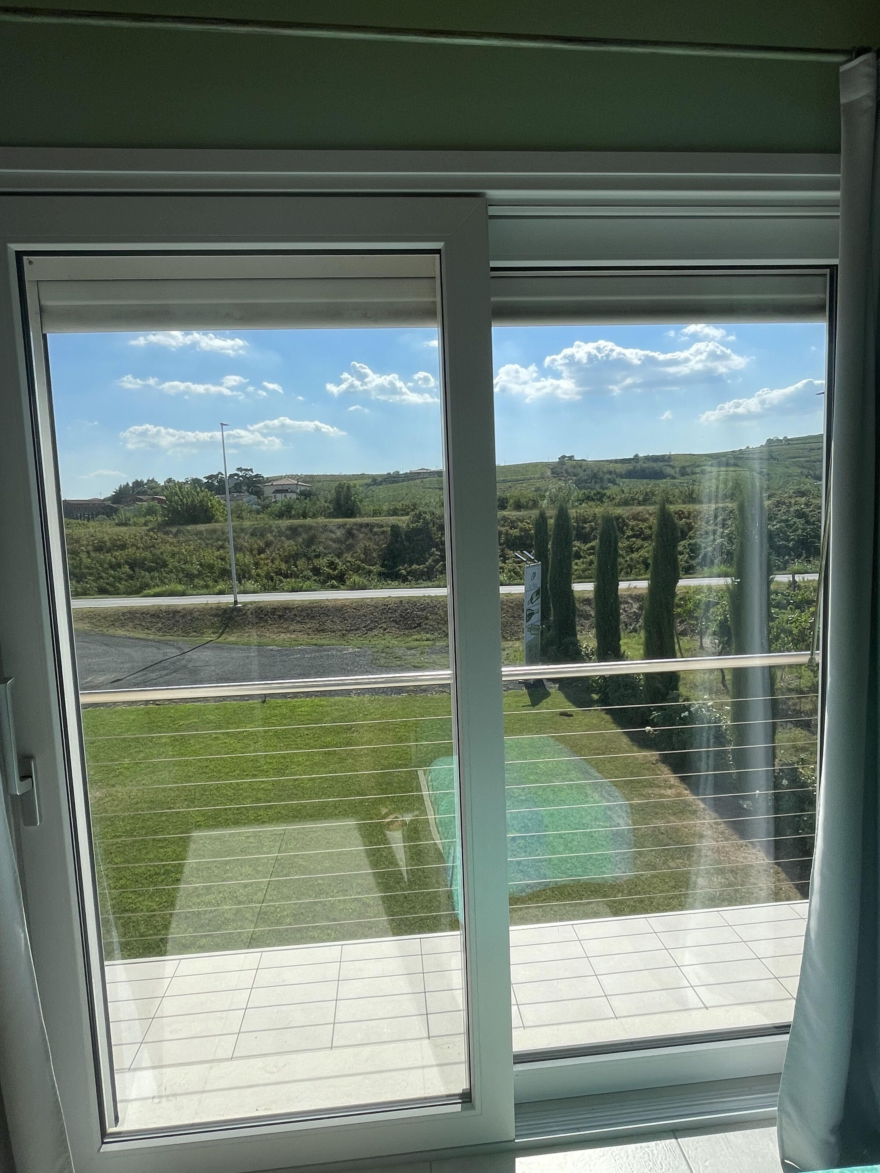 Chambre avec lits jumeaux, 2 lits une place | Vue depuis le balcon