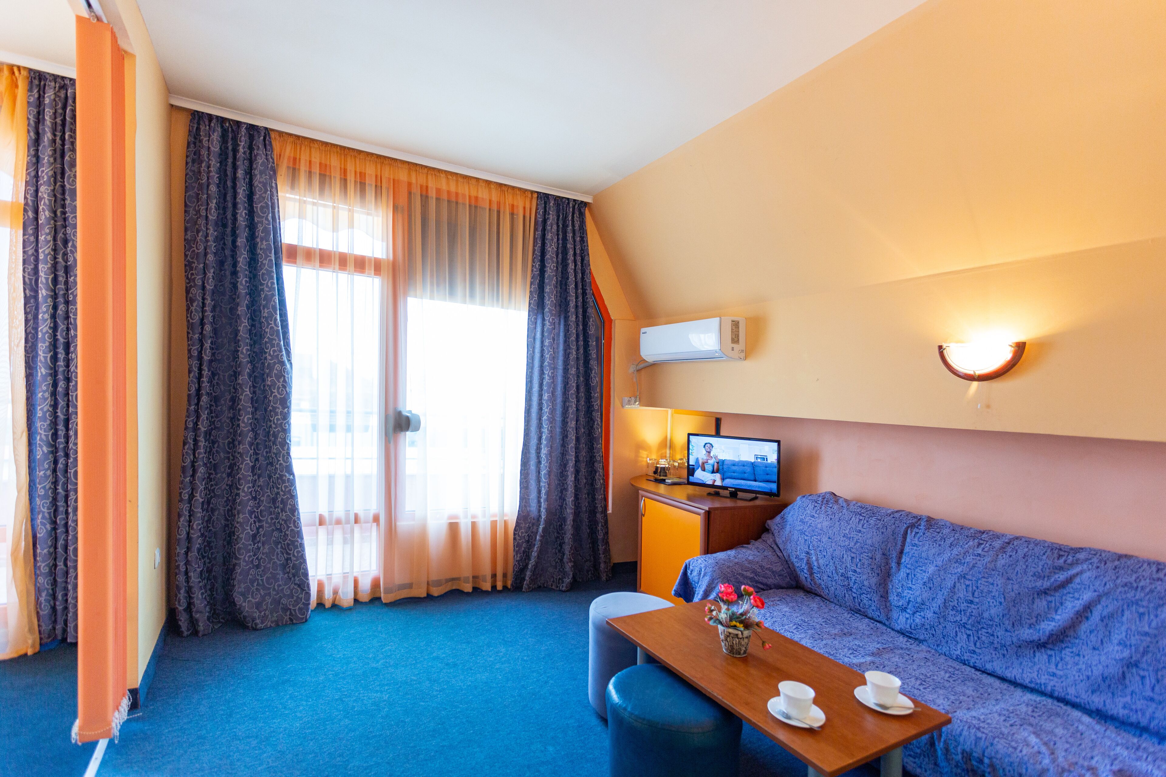 Family Room, Balcony, Sea View | Minibar, desk, free WiFi