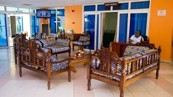 Sittområde i lobbyn