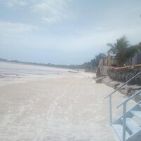En la playa