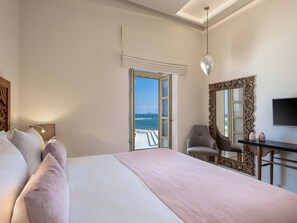 Apartamento de diseño, 2 habitaciones (Idomeneus) | Sábanas de algodón egipcio y ropa de cama de alta calidad