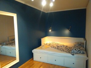 Iron/ironing board, free cots/infant beds, free WiFi