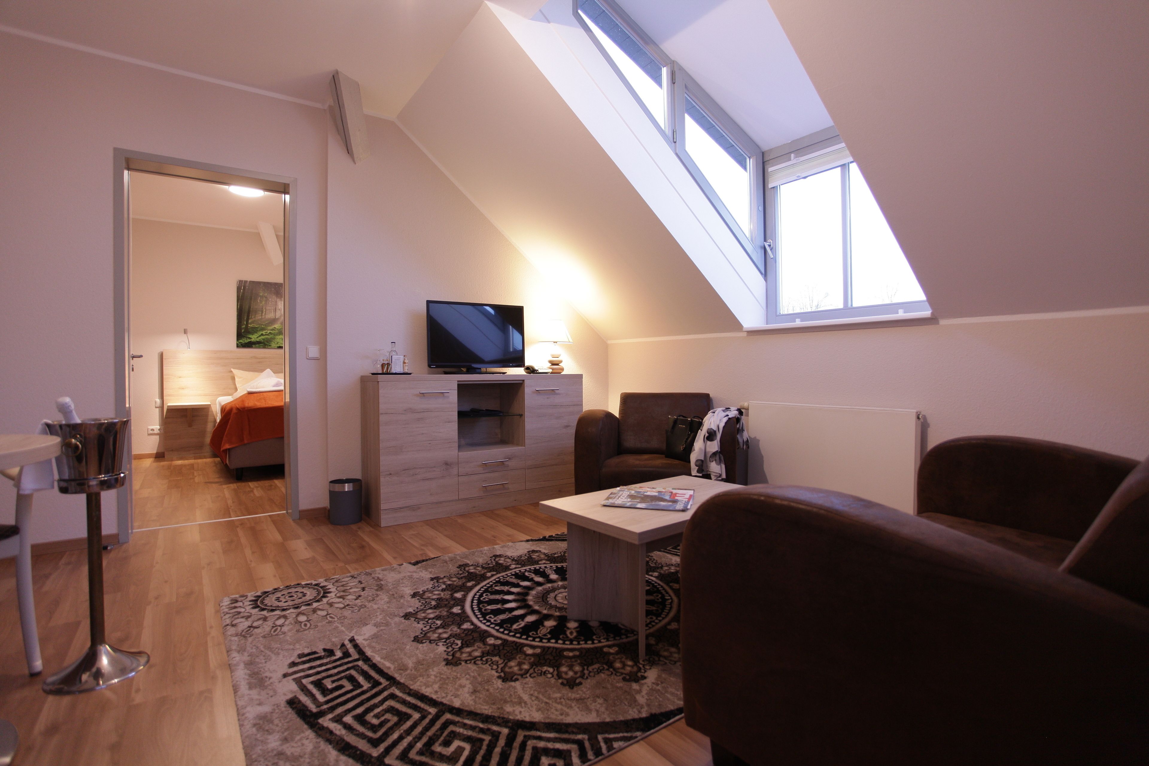 standard apartment | living area | flat-screen tv