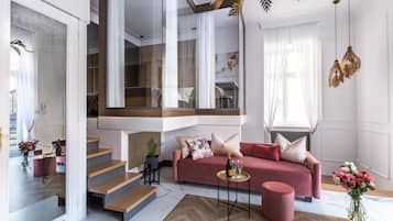 Superior Apartment, 2 Bedrooms, Sauna, Garden View (Studencka 25 Street) | Premium bedding, individually decorated, iron/ironing board, free WiFi