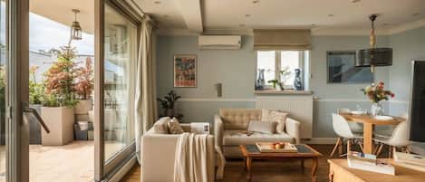 Premium-studiosuite - 1 dobbeltseng - terrasse - tårn (Sw. Krzyza 5 Street) | Interiør
