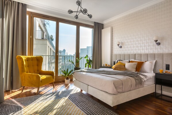 Elite Studio Suite, 1 Queen Bed, Balcony, City View (Zwierzyniecka 24 Street) | View from room