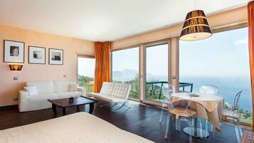 Luxury Villa, Multiple Bedrooms, Sea View | Living area | Flat-screen TV