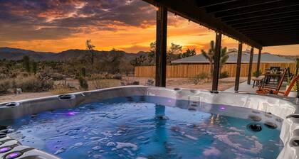 Panoraamanäkymät ja kylpytynnyri! Joshua Tree Sunset Vista
