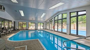 Indoor pool, a heated pool