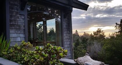 SEAGLASS - Playa irlandesa aislada, área de Mendocino, vista al mar, hogar, sensación de casa en el árbol