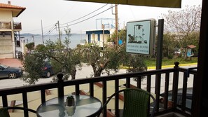 Classic Double or Twin Room, Sea View, Ground Floor | Balcony view - Prosforio (Aristotelis)