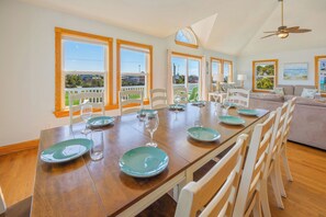 Dining - Oceanview Dog Friendly Home with Private Pool, Hot Tub, Elevator, and Game Room (Waves)