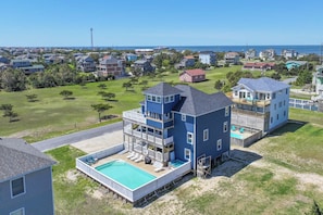 Exterior - Oceanview Dog Friendly Home with Private Pool, Hot Tub, Elevator, and Game Room (Waves)