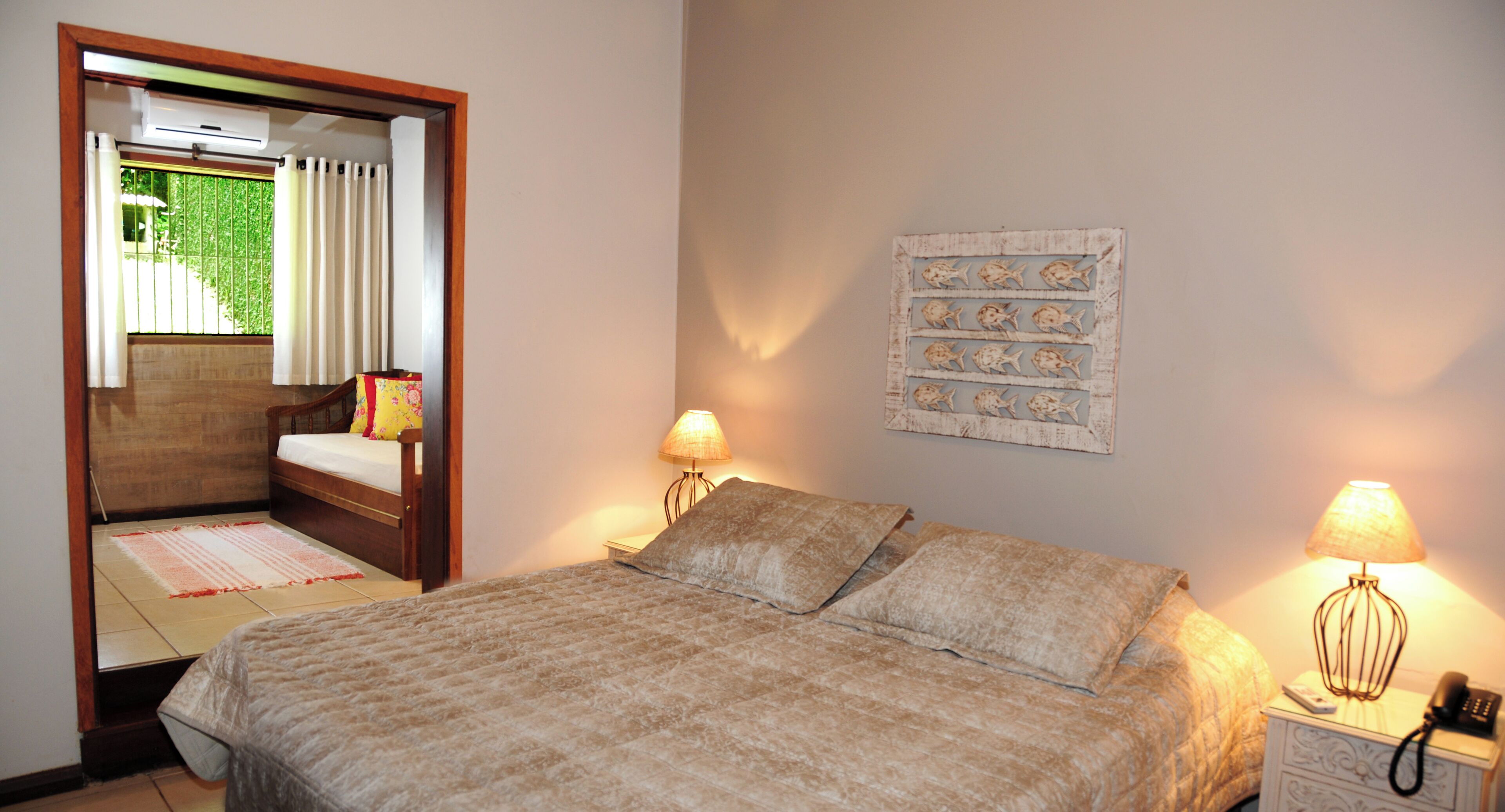 Minibar, blackout curtains, iron/ironing board, free WiFi