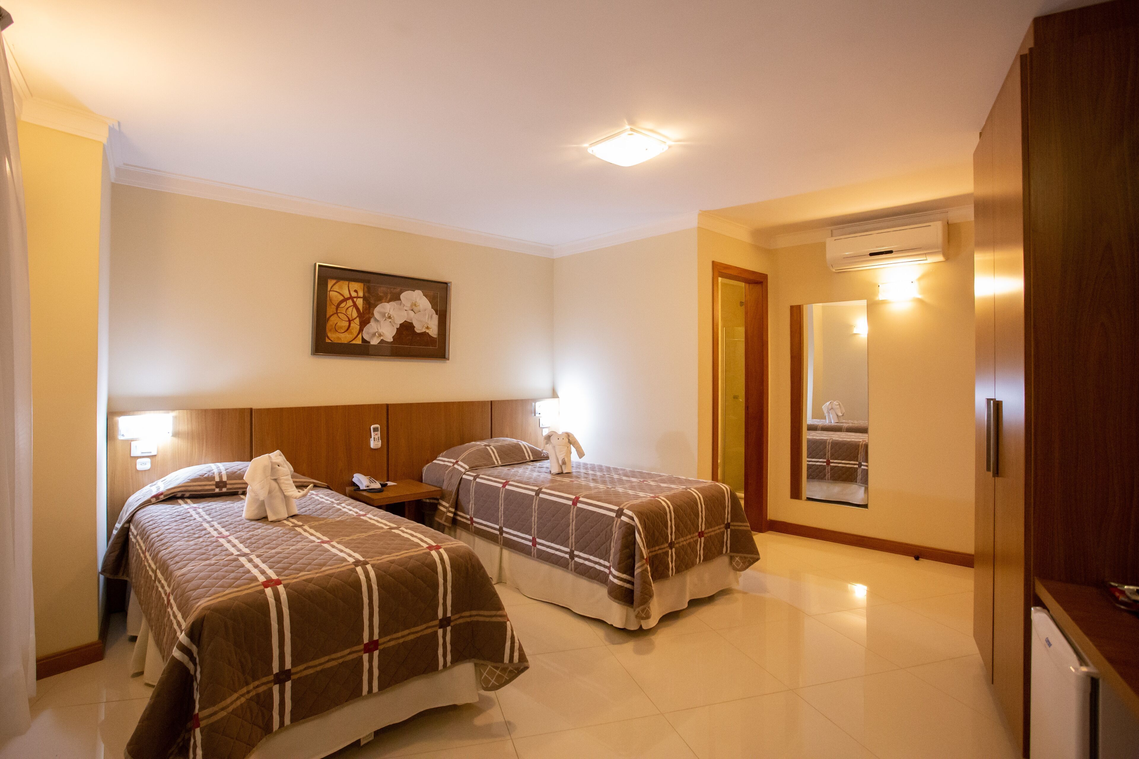 Minibar, desk, blackout curtains, soundproofing