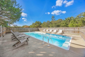 Outdoor pool - Semi-Oceanfront Dog Friendly Home w/ Pool, Hot Tub, Elevator, Community Tennis (Waves)