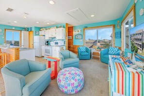 Interior - Fantastic Views! Semi-Oceanfront in Avon, Hot-Tub, Dog-Friendly, Walk to Beach (Avon)