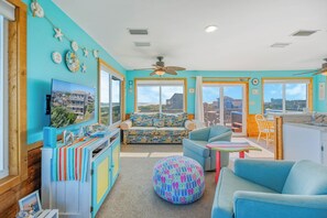 Smart TV, books - Fantastic Views! Semi-Oceanfront in Avon, Hot-Tub, Dog-Friendly, Walk to Beach (Avon)