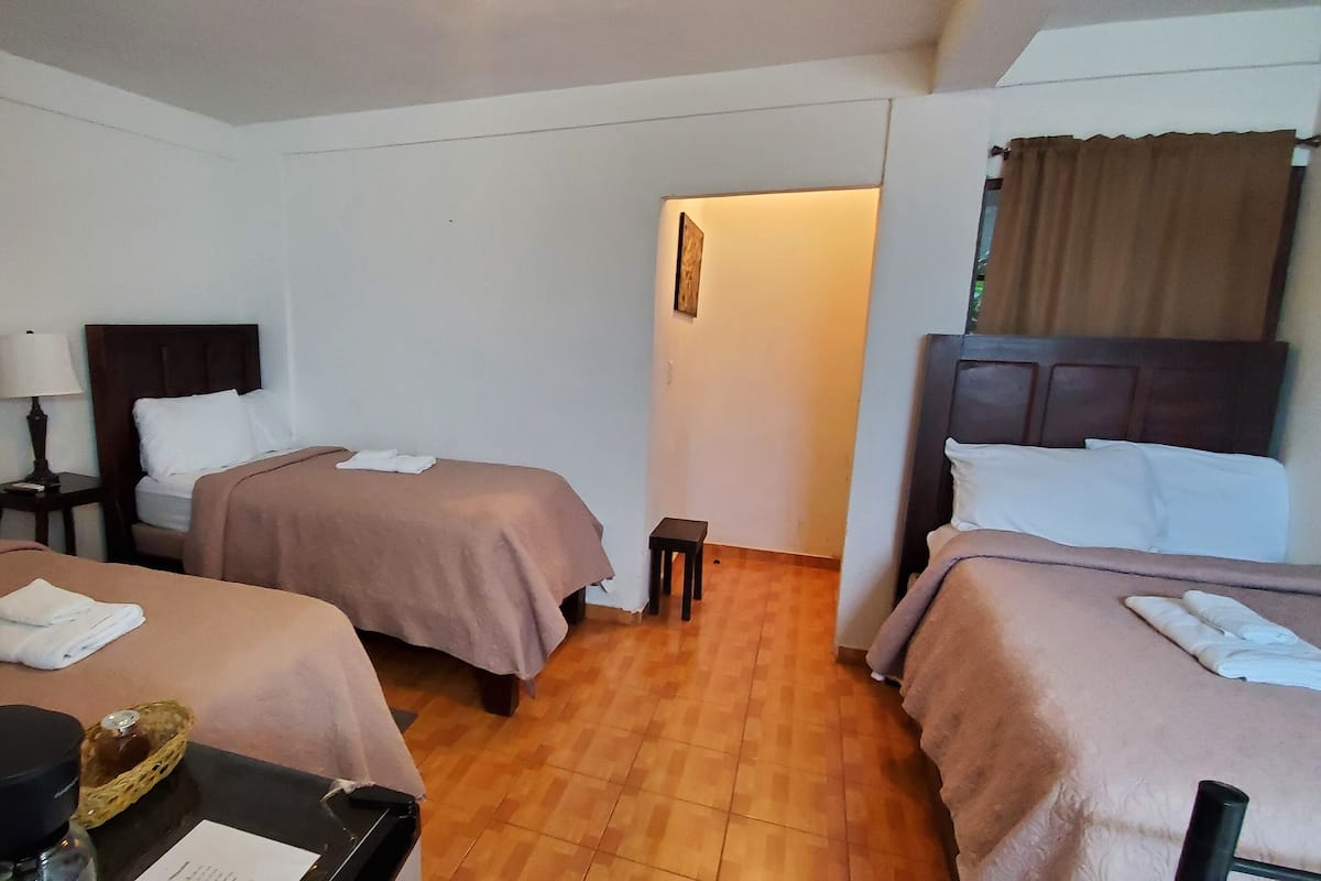 1 bedroom, down duvets, blackout curtains, free WiFi