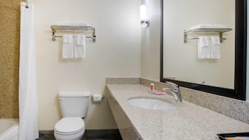 A bathroom with a toilet, sink, and towel rack.